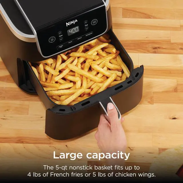 Alt view image 3 of 7 - Air Fryer Pro, 5 Qt, 4-in-1, Grey, AF141