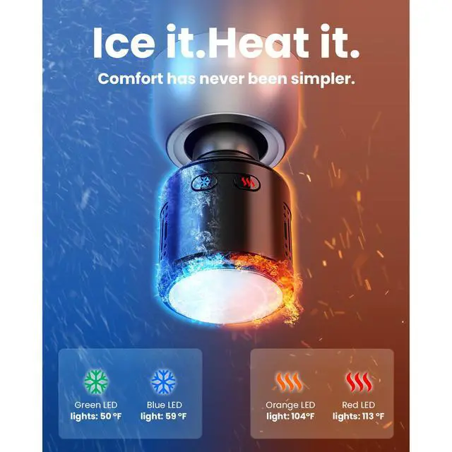 Alt view image 2 of 7 - C2 Pro Massage Gun with Heat and Cold Therapy, FSA Eligible & HSA Approved, PT-Developed Deep Tissue Back Massager for Athletes, Men & Women Birthday & Holiday Gifts