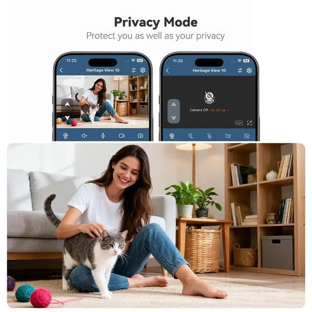Alt view image 7 of 7 - Automatic Dog Feeder with Camera,1080P HD Video with Night Vision, 5GHz/2.4GHz Dog Food Dispenser with App Control, 4GB SD Card, 2-Way Audio for Cats & Dogs