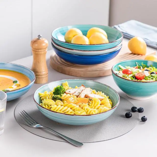 Alt view image 5 of 7 - Bonita Stoneware Dinnerware Sets, 24 Pieces Dishes Set for 6
