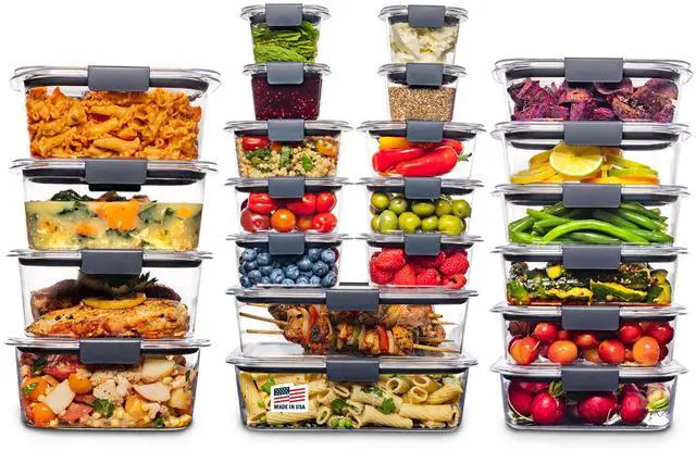 Main image of Brilliance BPA Free 44-Piece Food Storage Containers Set Airtight Leak-Proof with Lids for Meal Prep Lunch and Leftovers