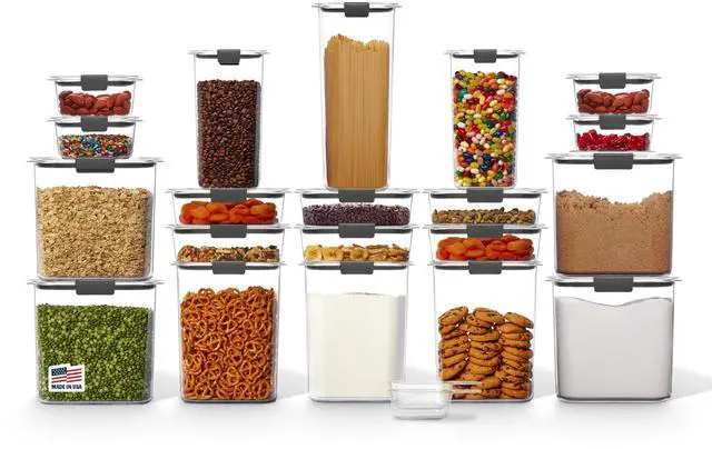 Main image of Brilliance BPA-Free Airtight Food Storage Containers with Lids Set of 20 with Scoops Perfect for Kitchen and Pantry Organization