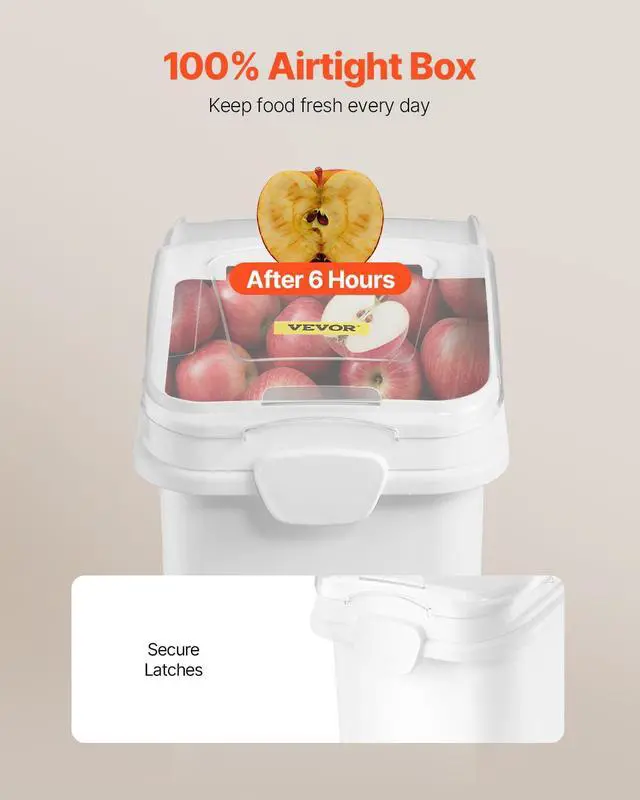 Alt view image 3 of 7 - 21 Gallon Ingredient Bin with Scoop 400 Cup Ingredient Bin with Sliding Lid Commercial Food Storage for Kitchen