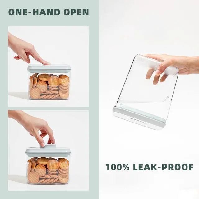 Alt view image 4 of 7 - Airtight Food Storage Containers, 10-Piece, 5 Sizes, Pop-Top Lids