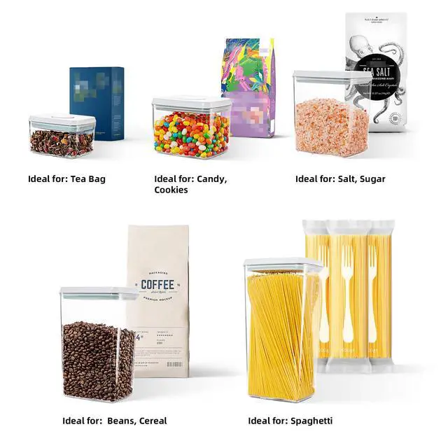 Alt view image 7 of 7 - Airtight Food Storage Containers, 10-Piece, 5 Sizes, Pop-Top Lids