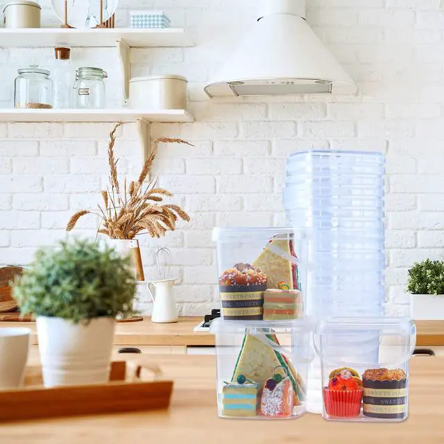 Alt view image 6 of 7 - 75 Pack 68 Oz Square Deli Containers with Lids Food Storage