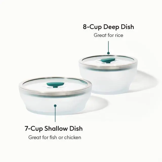 Alt view image 2 of 7 - 4-Pc Microwave Cookware Set (Kale)