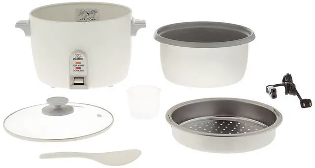 Alt view image 2 of 3 - NHS-18 10-Cup (Uncooked) Rice Cooker,White