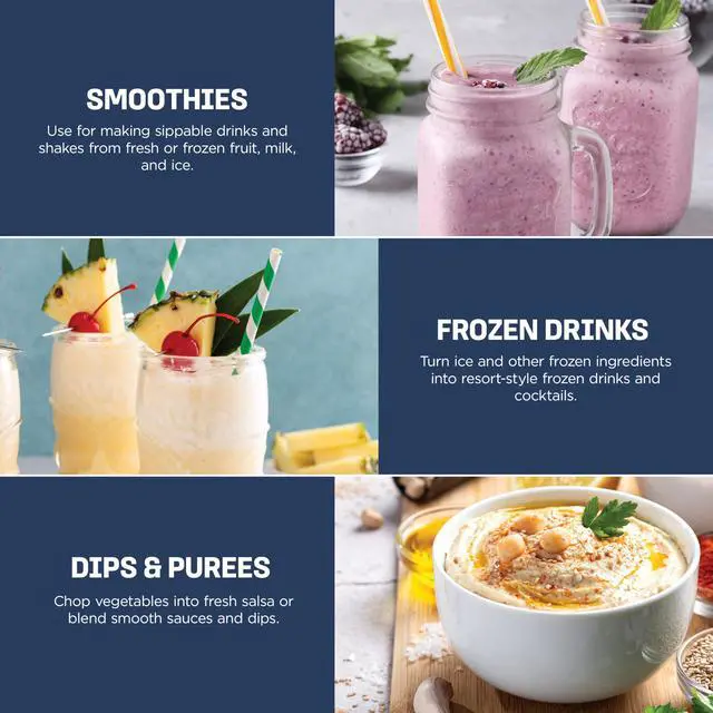 Alt view image 7 of 7 - Professional Blender, 1000W, Total Crushing Tech, 72oz Pitcher, BL610 | 1000W Total Crushing blades crush ice & blend smoothies, sauces. XL 72-oz pitcher for family batches. Dishwasher-safe parts.