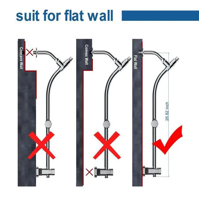 Alt view image 3 of 7 - 7.5" Rotatable Dual Shower Head with Handheld Combo, Kids Friendly Low 3-Way Diverter, Adjustable Slide Bar for Whole Family Use, Enjoy High Pressure Rainfall Spa Shower, Polished Chrome Finish