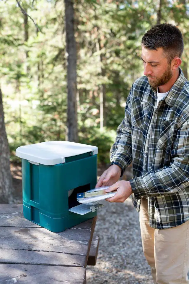 Alt view image 6 of 7 - Easy-Go Portable Camp Toilet (273-100) 14" L x 14" W x 14" H