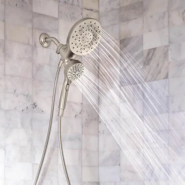 Alt view image 2 of 7 - 26009SRN Engage Magnetix 2-in-1 Combo Rain Showerhead with Handheld Spray, Magnetic Docking System, Spot Resist Brushed Nickel, 6-Spray Settings, 2.5 GPM | Handheld Spray, Magnetic Docking System