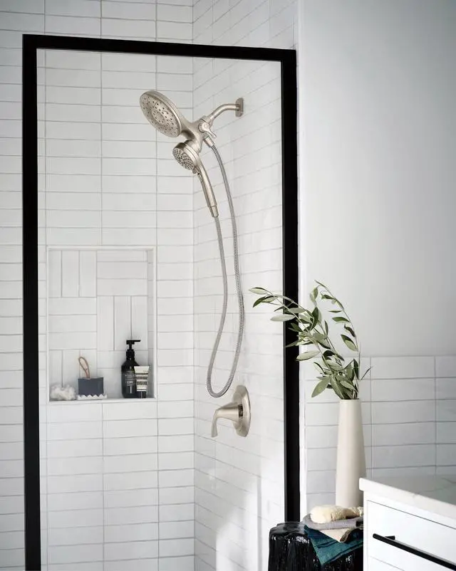 Alt view image 7 of 7 - 26009SRN Engage Magnetix 2-in-1 Combo Rain Showerhead with Handheld Spray, Magnetic Docking System, Spot Resist Brushed Nickel, 6-Spray Settings, 2.5 GPM | Handheld Spray, Magnetic Docking System