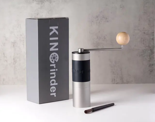 Alt view image 2 of 5 - Sliver K2 Manual Coffee Grinder Straight Handle Stainless Burr | Supports grind settings for various brewing methods such as pour-over and espresso