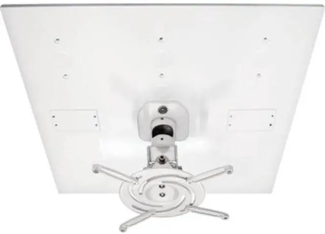 Main image of AMRDCP100KIT Universal Adjustable 2 x 2 feet Drop Ceiling Projector Mount, Suspended Drop-in Ceiling Projection Mounting Kit, White