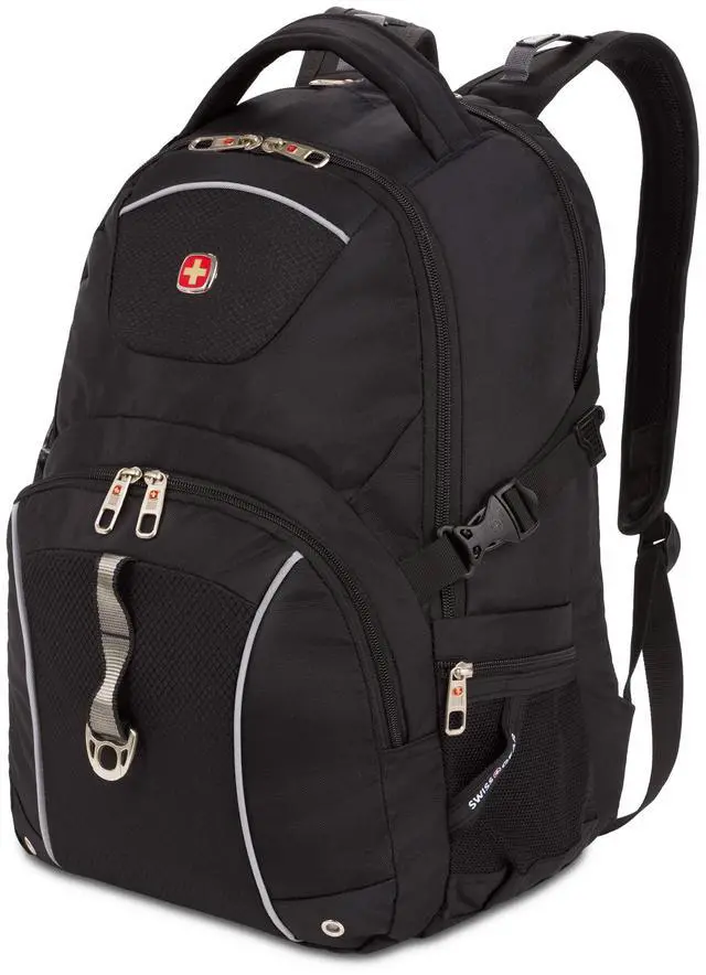 Main image of 3258 Laptop Backpack, Fits Most 17 Inch Laptops, Secure Computer Sleeve for Travel, Work, School, Men's and Women's - Black
