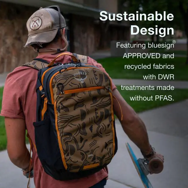 Alt view image 5 of 7 - Axis Laptop Backpack Sleek, Urban-Ready Everyday Pack with Laptop Sleeve, Dual Water Bottle Pockets, and Compression Straps Ideal for College, City Commutes, and Casual Travel, Black