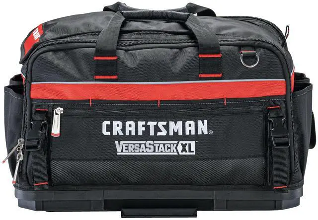Alt view image 6 of 7 - VERSASTACK XL Tool Bag, 22.5, Durable Polyester, Black and Red (CMST21450)