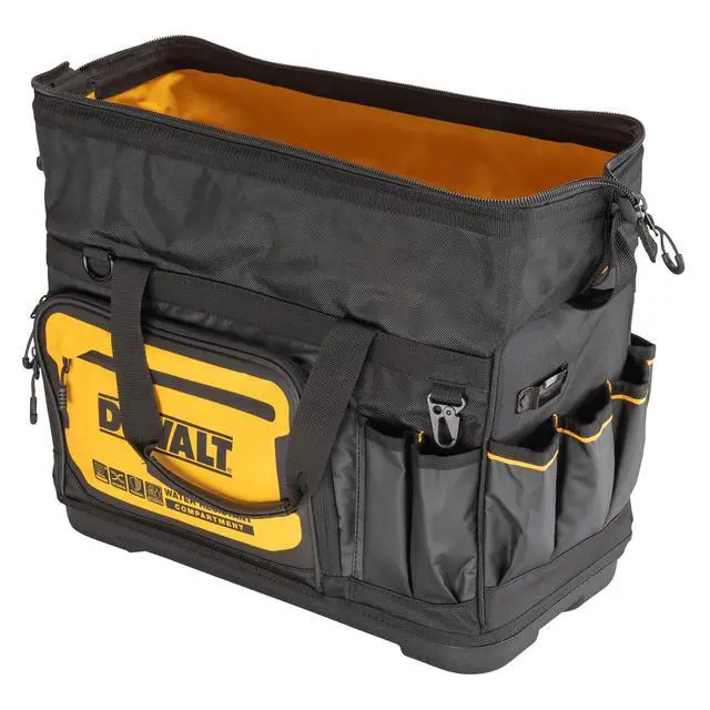 Alt view image 7 of 7 - Tool Bag, Water Resistant, Hard Bottom, 20-inch, Professional Tool Tote with Organization (DWST560104)