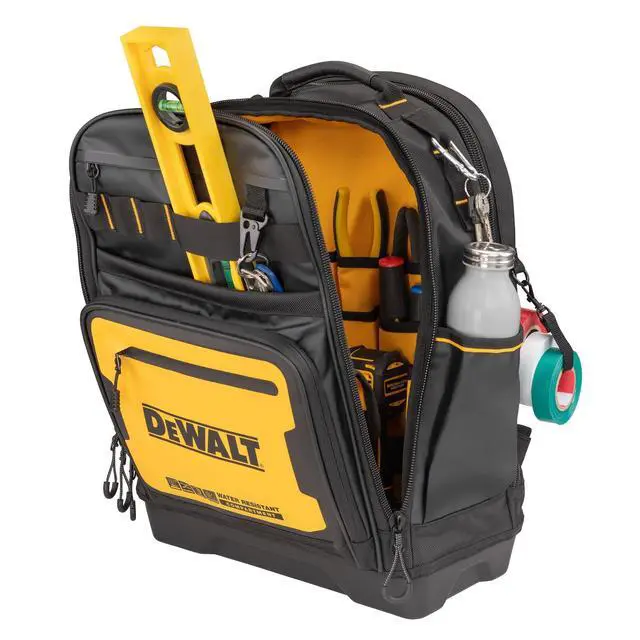 Alt view image 4 of 6 - Tool Backpack, Tool Storage and Organization, Durable and Water Resistant (DWST560102)