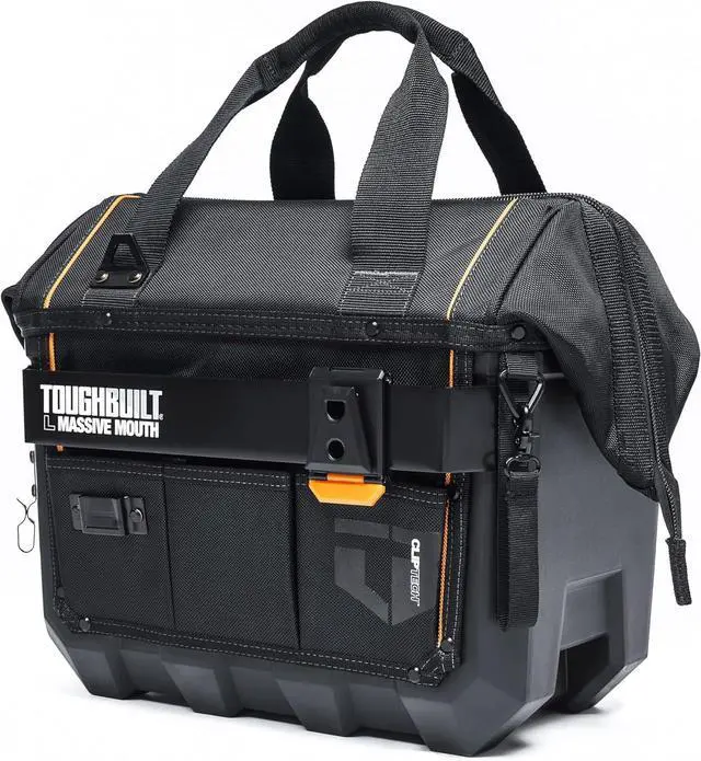Main image of ClipTech - 16" Massive Mouth Tool Bag, HardBody, TBL-CT-62-16A | 25 Pockets, HardBody Construction, Reinforced Handles, Waterproof Base, Wide-Mouth Opening, 1680D Fabric