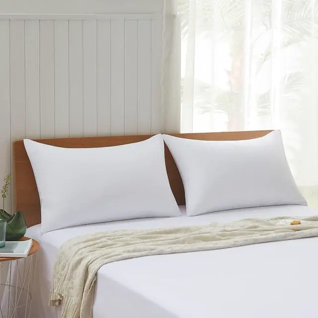 Alt view image 6 of 6 - Bed Pillows 2 Pack Hotel Collection Luxury Soft Inserts for Sleeping-Breathable and Comfortable for Stomach Back Sleepers, Standard (Pack of 2),