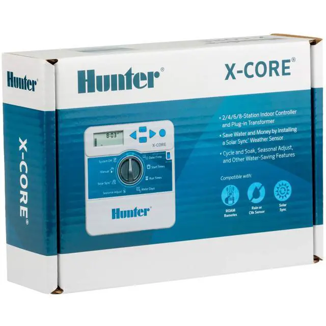 Alt view image 4 of 6 - X-Core XC400i Indoor Sprinkler Timer, 4 Zone Irrigation Controller | Indoor 4 station irrigation controller with easy programming, manual controls, seasonal adjust, and standard dial operation