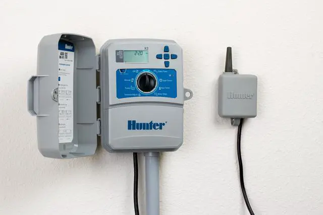 Alt view image 3 of 7 - Rain-Clik WRCLIK Wireless Rain/Freeze Sensor for Sprinkler System | Wireless rain/freeze shutoff sensor for most sprinkler controllers; gutter, wall, fence, or eave mounting