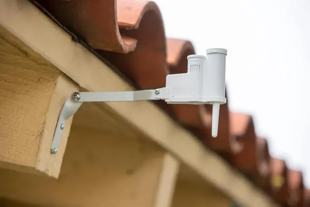 Alt view image 7 of 7 - Rain-Clik WRCLIK Wireless Rain/Freeze Sensor for Sprinkler System | Wireless rain/freeze shutoff sensor for most sprinkler controllers; gutter, wall, fence, or eave mounting
