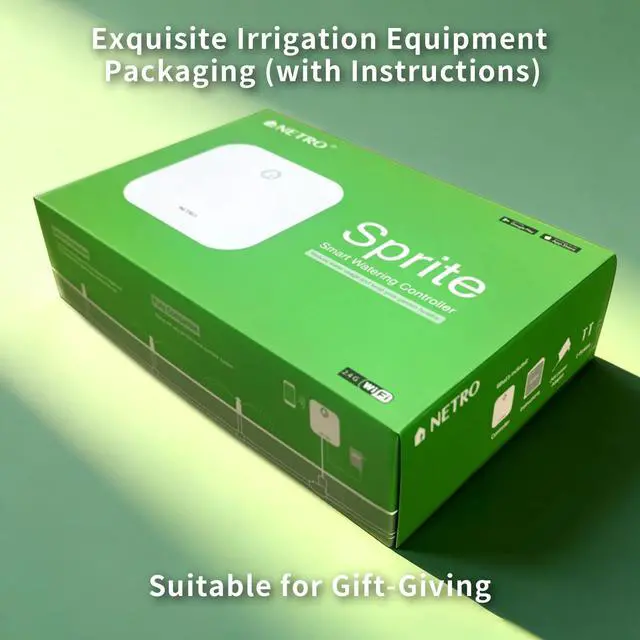 Alt view image 4 of 7 - Sprite 12 Zone Smart Sprinkler Controller for Lawn 2.4GWiFi App-Based | Weather Service, Plant Database, Rain Skips, 24V AC, Log,Watering Schedule, Auto Watering With Plant Sensor,Indoor Use