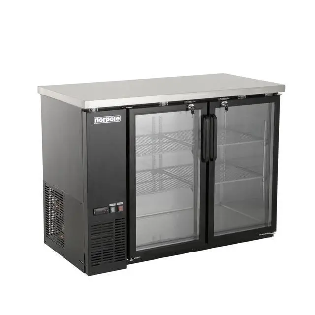 Alt view image 2 of 3 - Commercial 12 cu. ft. 2-Door Under Bar Specialty Refrigerator in Black