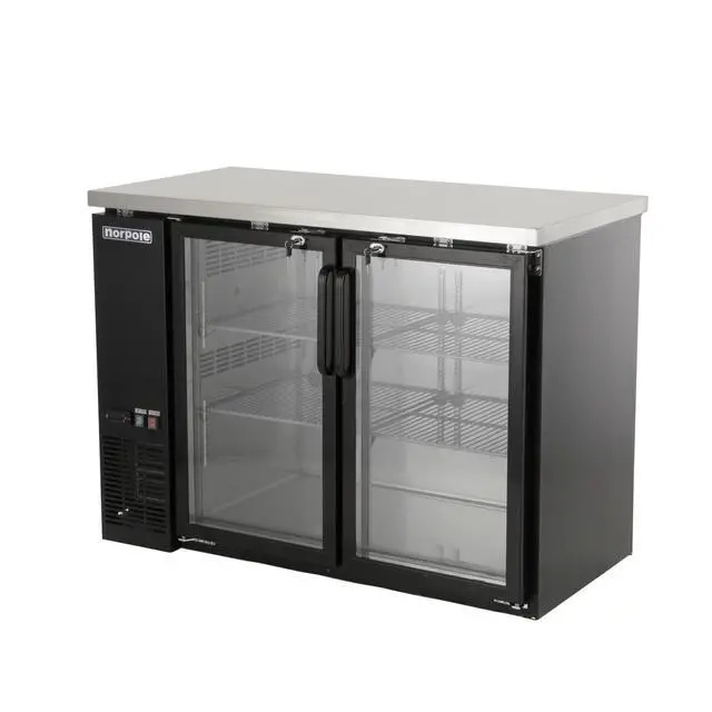 Alt view image 3 of 3 - Commercial 12 cu. ft. 2-Door Under Bar Specialty Refrigerator in Black
