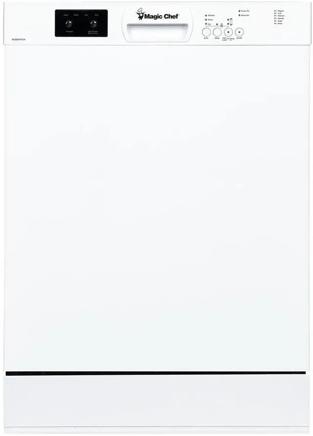 Main image of 24 in. Front Control Built-in Tall Stainless Steel Tub Dishwasher in White