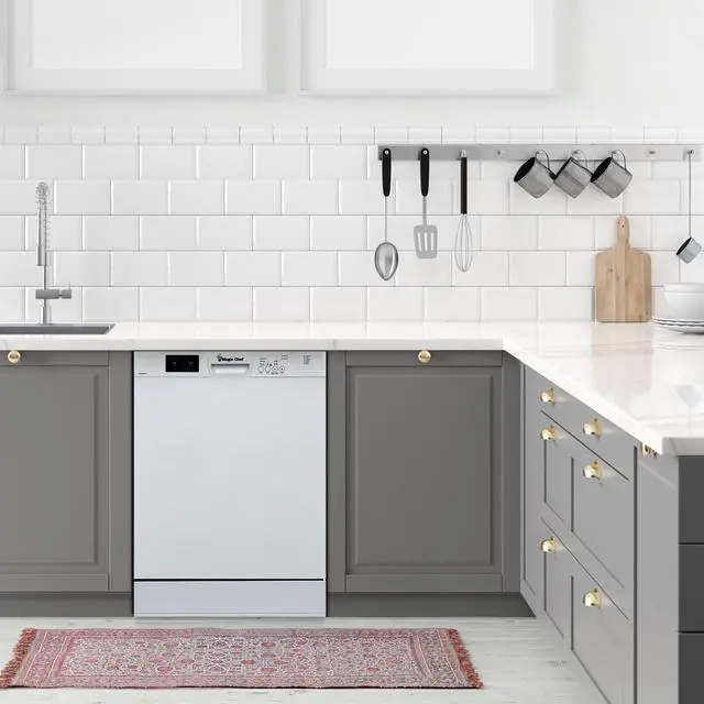 Alt view image 2 of 2 - 24 in. Front Control Built-in Tall Stainless Steel Tub Dishwasher in White