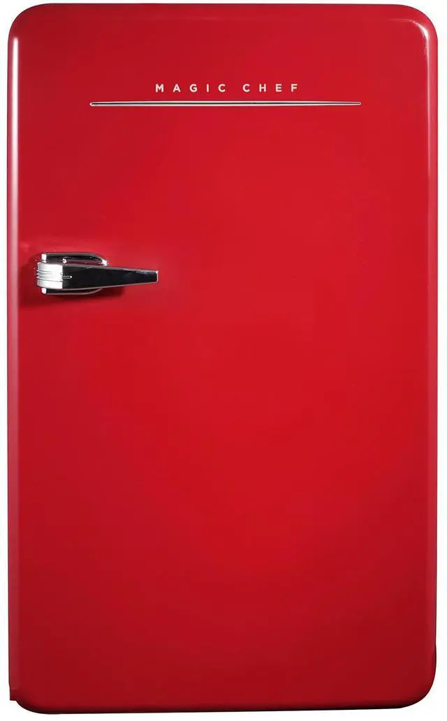Main image of 17.5 in. 3.2 cu. ft. Retro Mini Refrigerator in Red, without Freezer
