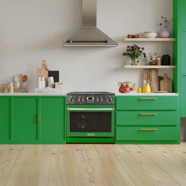 Alt view image 3 of 3 - 30 in. Green Range Door for Pro Style Ranges
