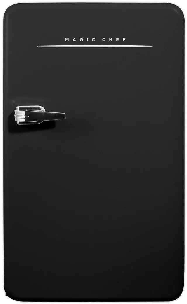 Main image of 17.5 in. 3.2 cu. ft. Retro Mini Refrigerator in Black without Freezer