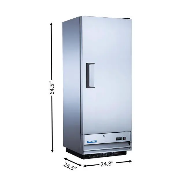 Alt view image 4 of 5 - Commercial 12 cu. ft. Frost Free Single Door Freezer in Stainless Steel