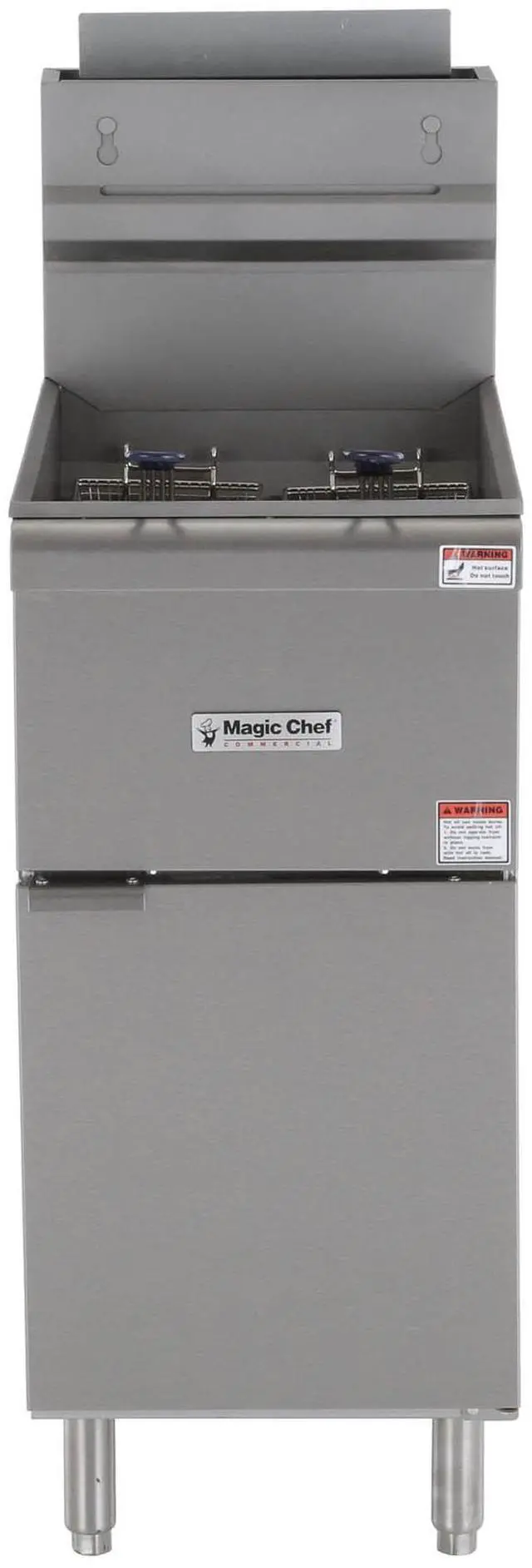 Main image of 35 Qt. 50 lb. Stainless Steel Commercial Propane Gas Fryer - 120, 000 BTU