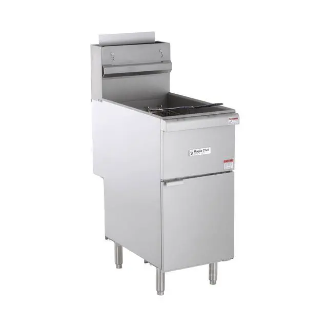 Alt view image 3 of 6 - 35 Qt. 50 lb. Stainless Steel Commercial Propane Gas Fryer - 120, 000 BTU