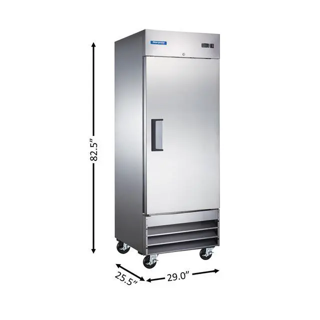 Alt view image 3 of 4 - Commercial 29 in. 19 cu. ft. Auto Defrost Single Door Freezer in Stainless Steel