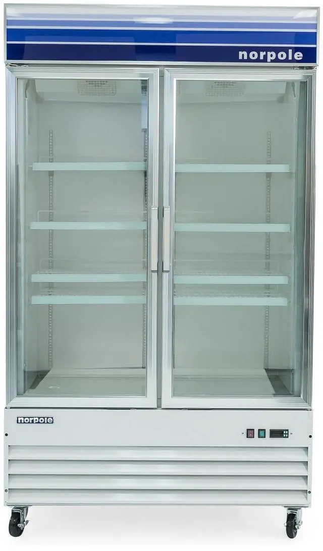 Main image of Commercial 45 cu. ft. Frost Free Upright Merchandiser Freezer in White