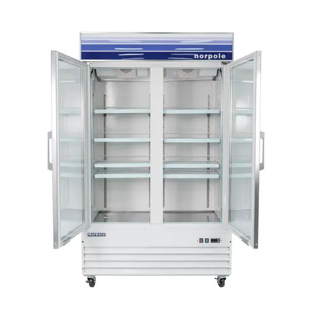 Alt view image 2 of 4 - Commercial 45 cu. ft. Frost Free Upright Merchandiser Freezer in White