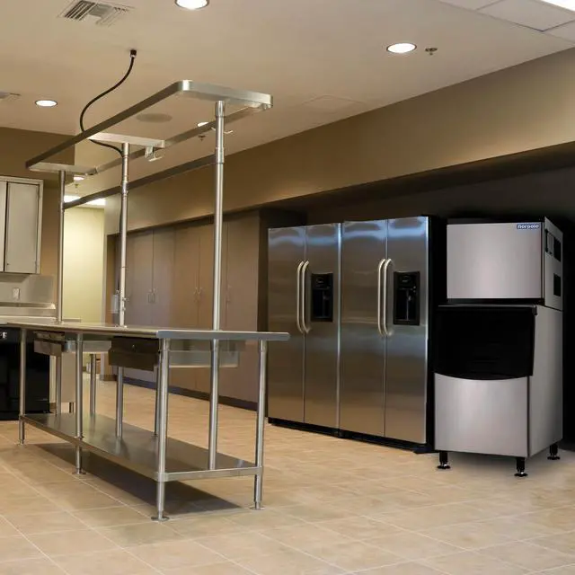 Alt view image 5 of 5 - Commercial 350 lbs. Freestanding Ice Maker in Stainless Steel