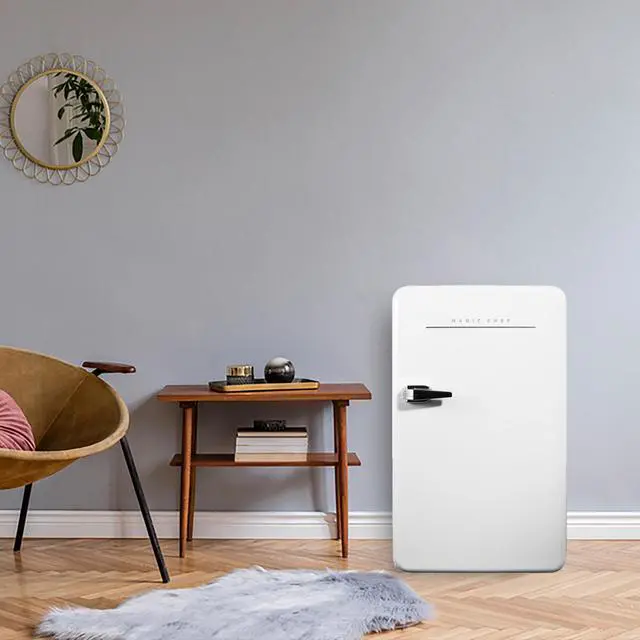 Alt view image 6 of 6 - 17.5 in. 3.2 cu. ft. Retro Mini Refrigerator in White, without Freezer