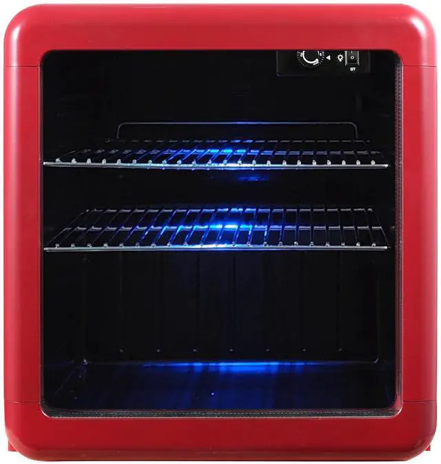Main image of 1.7 cu. ft. Retro Mini Beverage Cooler in Red