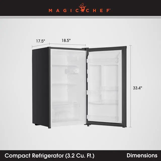 Alt view image 4 of 5 - 3.2 cu. ft.Mini All Fridge in Black
