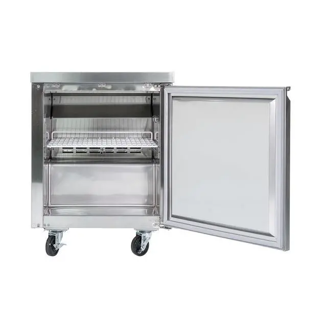 Alt view image 2 of 6 - Commercial 6 cu. ft. Under Counter Refrigerator in Stainless Steel