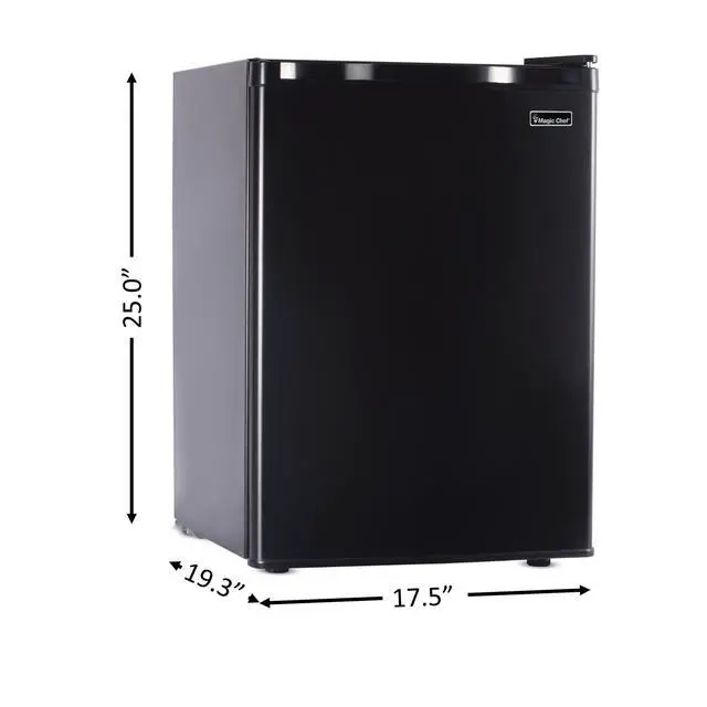 Alt view image 5 of 7 - 2.6 cu. ft. Mini Fridge in Black, ENERGY STAR