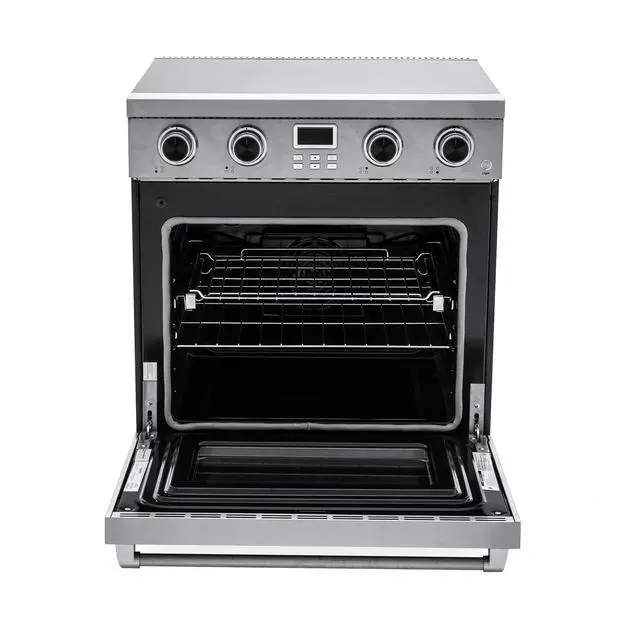 Alt view image 2 of 6 - Pro-Style 30 in. 4-Element Slide-In Electric Range with Convection in Stainless